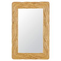 espejo grande rectangular de ratan 80x120 cm