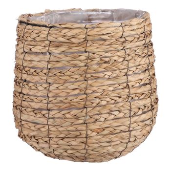 Maceta avalon marrón claro  h31xb30xl30cm