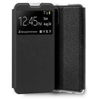 cool funda flip cover lisa negra para samsung a037 galaxy a03s
