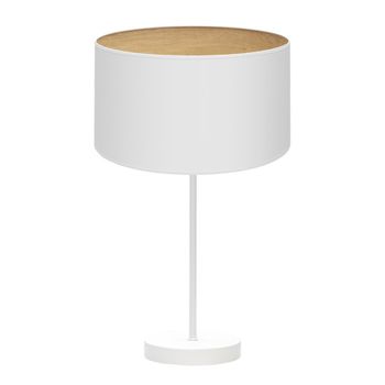 Sobremesa alto tania 1xe27 blanco/blanco-madera clara 62x30x30 cm