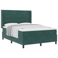 cama tapizada 203x163x128 cm  - verde