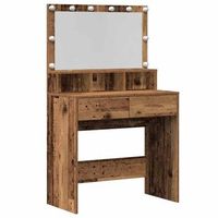 mesa tocador  mesa de maquillaje con cajon madera vieja 80 x 41 x 1345 cm