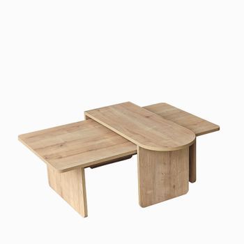 Juego De Mesa Baja De Madera 