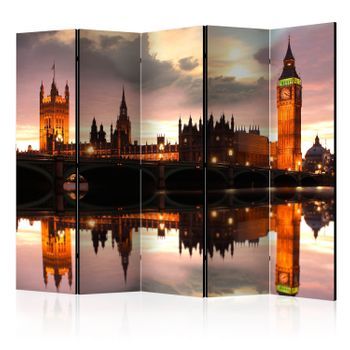 Biombo - Big Ben In The Evening, London Ii [room Dividers]
