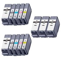 compatible multipack canon pixma mx7600 printer ink cartridges 13 pack -2444b001