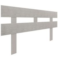 dhome cabecero gris tribal 135cm horizontal estilo valla con patas madera reciclada dm herrajes incluidos 135cm horizontal valla gris tribal
