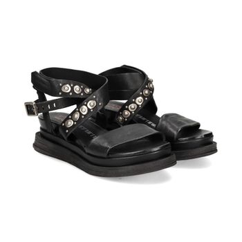 A.s.98 Sandalias Con Plataforma Mujer - Negro Talla 40