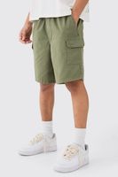 pantalon corto cargo holgado verde