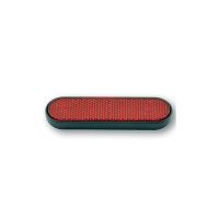 reflector trasero 100x28mm autoadhesivo curvo rojo