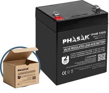 Phasak PHB 1205 Bater a 12 V 5Ah plomo acido sellada