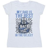 disney camiseta manga larga mandalorian best dad para mujer