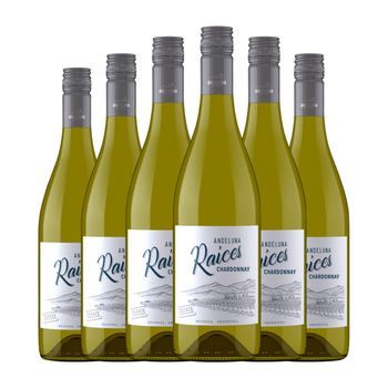 Andeluna Vino Blanco Raíces Mendoza 75 Cl 13.2% Vol. (pack De 6 Unidades)