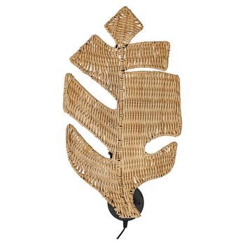 Lampara Pared Hoja Rattan E27/ 220-240v
