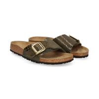 birkenstock sandalias planas mujer - marron talla 37n