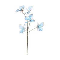 set 6 ramas mariposas celestes