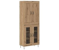 aparador alto - mueble de almacenamiento roble artesanal 695 x 34 x 180 cm es1553