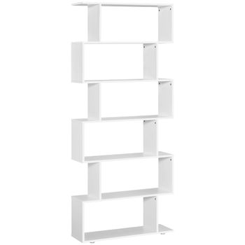 Estantería librería 80x24x191cm blanco