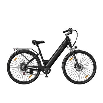 Bicicleta Eléctrica Urbana Pixar C1, 250 W, 36 V, 13 Ah, 28”, 25 Km/h, Autonomía De 50 Km, Negro