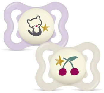 MAM Chupete Supreme Night Rosa Brillante 2-6m 2 uds