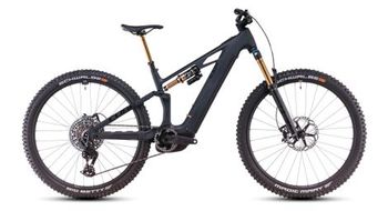 Cube stereo hybrid one44 hpc at 800 mtb electrica de suspension total sram x0 eagle axs 12s 800 wh 27 5   carbono gris negro 2025