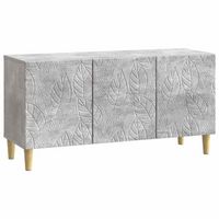 mueble de tv 99 x 345 x 50 cm gris hormigon vidaxl