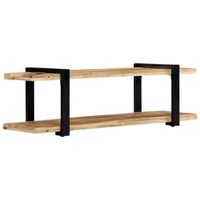 mueble para la tv de madera maciza de mango 130x40x40 cm