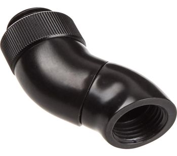 EK-AF Double Angled Fitting Adapter - Black, Black