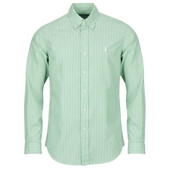 Polo Ralph Lauren Camisa manga larga CAMISA AJUSTADA CUSTOM FIT EN POPELÍN DE RAYAS para hombre