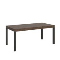 mesa extensible 90x200460 cm everyday nogal estructura antracita