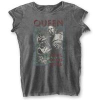 queen camiseta manga larga news of the world para mujer