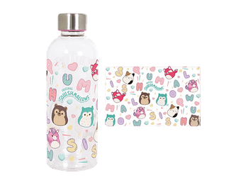 Botella - Sherwood Squishmallows, 850 ml, Plástico libre de BPA, Transparente