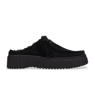 Clarks para mujer. 26183008 Zuecos de Piel Torhill Mule negro (40), Plano, 1 a 3cm, Ninguno, Casual