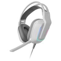 mars gaming mh-strike auriculares ergonomicos frgb rainbow drivers neodimio 50mm microfono blancos