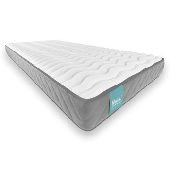 Colchón Viscoelástico 135x190 Cm ±15cm Firmeza Media Con Tejido Strech. Reversible | Fabricado En España Nalui Gredos Gris
