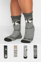 yours juego 4 pares de calcetines grises de animales