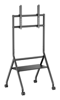 aisens soporte de suelo eco con rueda 1 bandeja para pantalla interactiva tv 80kg de 37 86 negro