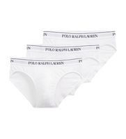 polo ralph lauren para hombre 714835884001 pack de 3 slips classic blanco s homewear algodon