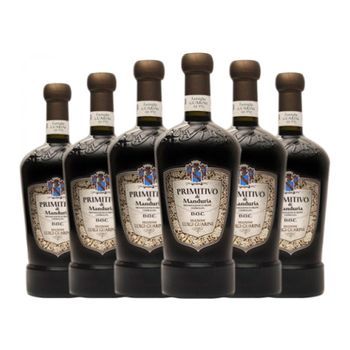 Losito & Guarini Vino Tinto Primitivo Joven 75 Cl 14.5% Vol. (pack De 6 Unidades)