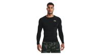camiseta de compresion de manga larga under armour heatgear negro