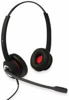 plusonic 192266 6337-102pbbb - cascos auriculares de diadema con microfono estereo con cable usb color negro