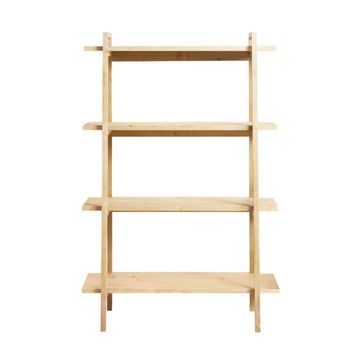 Biblioteca de madera de abeto en color beige