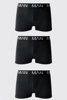 pack de 3 boxers man active resistentes negro