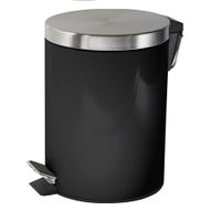 papelera metalica con pedal de 5 litros para bano