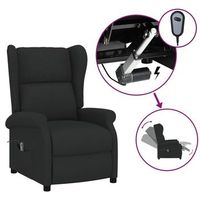sillon de salon  silla  sillon orejero reclinable electrico tela negro