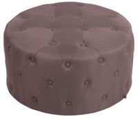 otomana korsika tela marron 70x70x37 cm