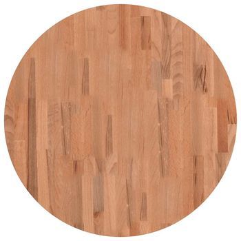 Tablero De Mesa | Tablero Escritorio Redondo De Madera Maciza De Haya Ø70x1,5 Cm