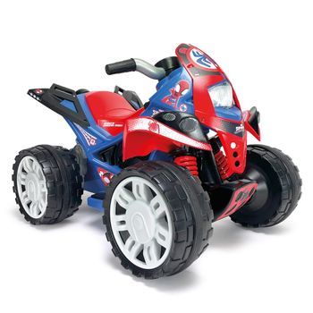 Quad Eléctrico Niño The Beast Spidey 12v Azul +2 Años