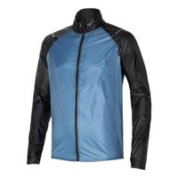 mizuno aero chaqueta para correr hombres-azul