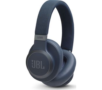 JBL LIVE 650BTNC Wireless Bluetooth Noise-Cancelling Headphones - Blue, Blue