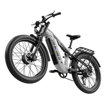Shengmilo S600 Pro Bicicleta Eléctrica Para Adultos, Motor Dual, Fat bike eléctrica, Batería de 48V25AH, Bicicletas Eléctricas 26 Pulgadas,bicicletas de montaña